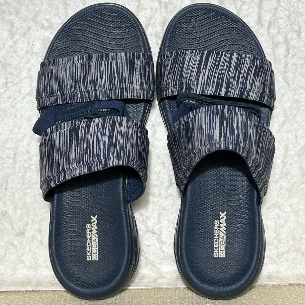 Skechers Womens Blue Performance On-the-Go 600 Slip On Sport Strap Sandals SZ 7 - Picture 5 of 11